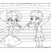 Polly Pocket on the Stage Coloring Pages 9 Polly Pocket on the Stage Coloring Pages
