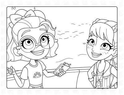 Pollyville Adventures Coloring Pages