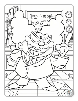Poopypants Pointing Lab Coloring Pages