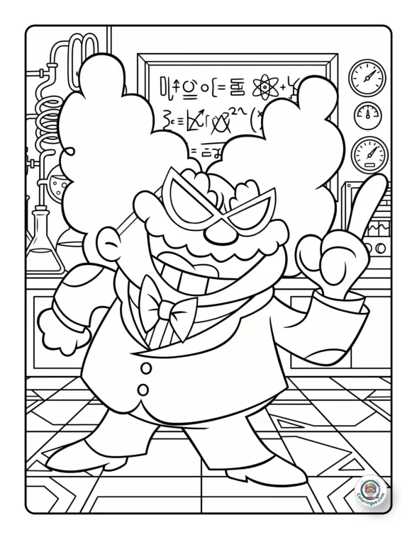 Poopypants Pointing Lab Coloring Pages