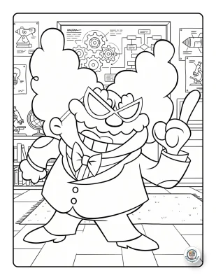 Poopypants Science Lab Coloring Page
