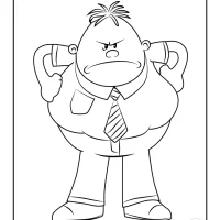 Principal Krupp Angry Coloring Sheet 9 Principal Krupp Angry Coloring Sheet