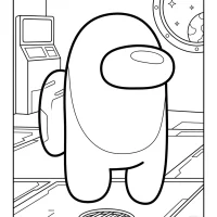 Printable Among Us Coloring Sheets