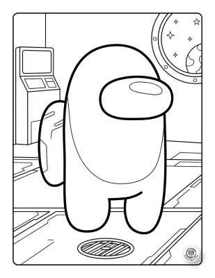 Printable Among Us Coloring Sheets