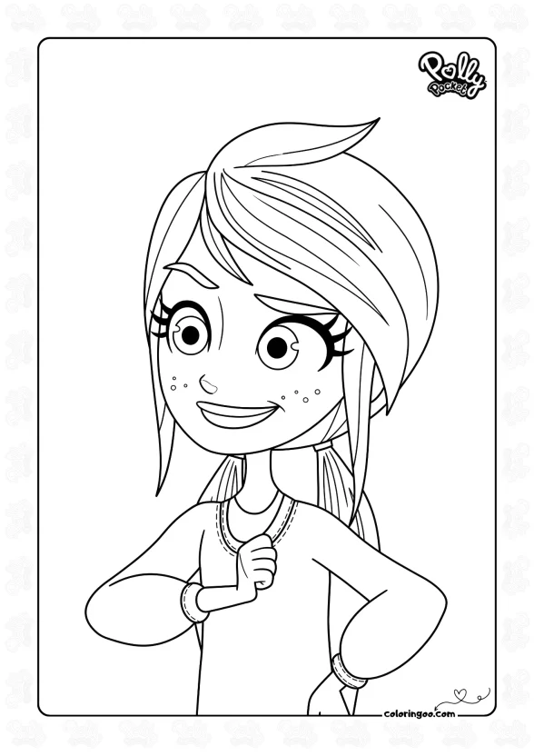 Printable Polly Pocket Coloring Pages 1 Printable Polly Pocket Coloring Pages