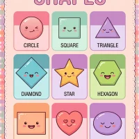 Printable Shapes Colorful Worksheet 51 Printable Shapes Colorful Worksheet