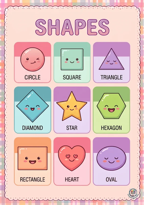 Printable Shapes Colorful Worksheet