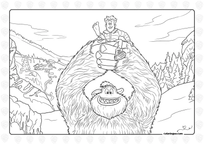 Printable Smallfoot Coloring Sheet