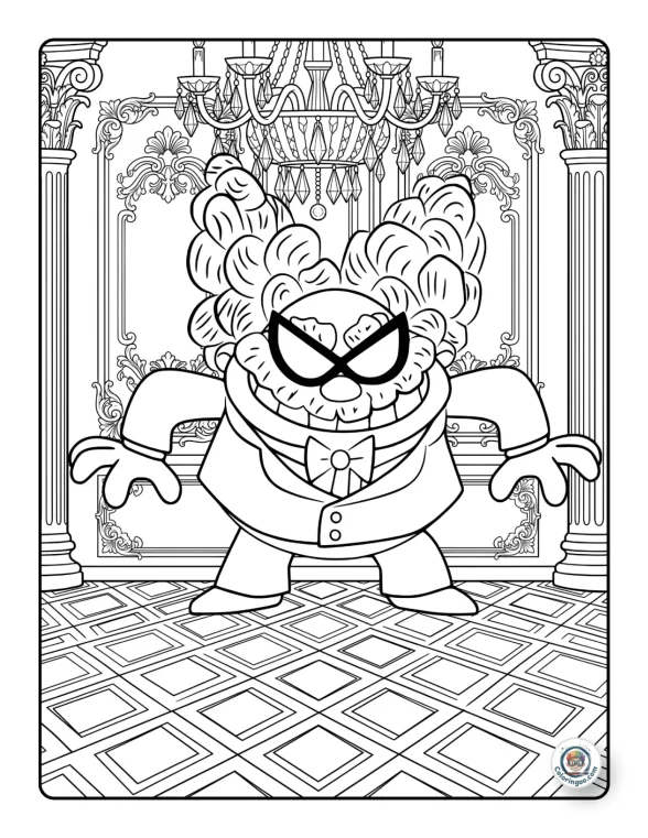 Professor Poopypants Hallway Coloring Page 1 Professor Poopypants Hallway Coloring Page