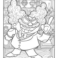 Professor Poopypants Lab Coloring Page 4 Professor Poopypants Lab Coloring Page