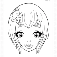 Regal Academy Joy LeFrog Head Coloring Sheet