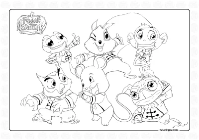 Regal Academy Pets Coloring Pages