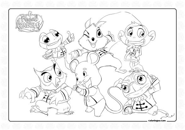 Regal Academy Pets Coloring Pages 1 Regal Academy Pets Coloring Pages