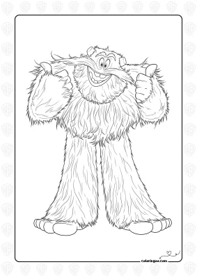 Smallfoot Dorgle Coloring Page
