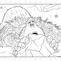 Smallfoot Migo Afraid Coloring Page 4 Smallfoot Migo Afraid Coloring Page
