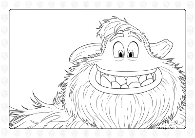Smallfoot Migo Coloring Sheet