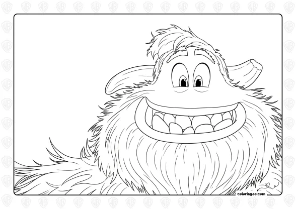 Smallfoot Migo Coloring Sheet