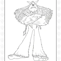 Smallfoot Thorp Coloring Page 1 Smallfoot Thorp Coloring Page