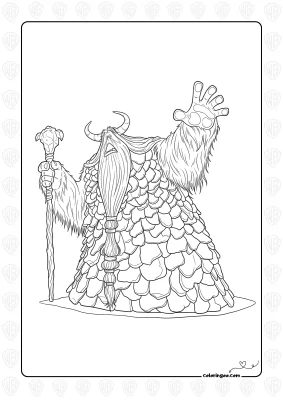 Smallfoot the Stonekeeper Coloring Page