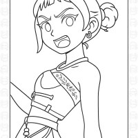 Zoey Kpop Demon Hunters Angry Coloring Page 6 Zoey Kpop Demon Hunters Angry Coloring Page