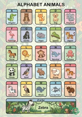 Alphabet Animals for Preschool