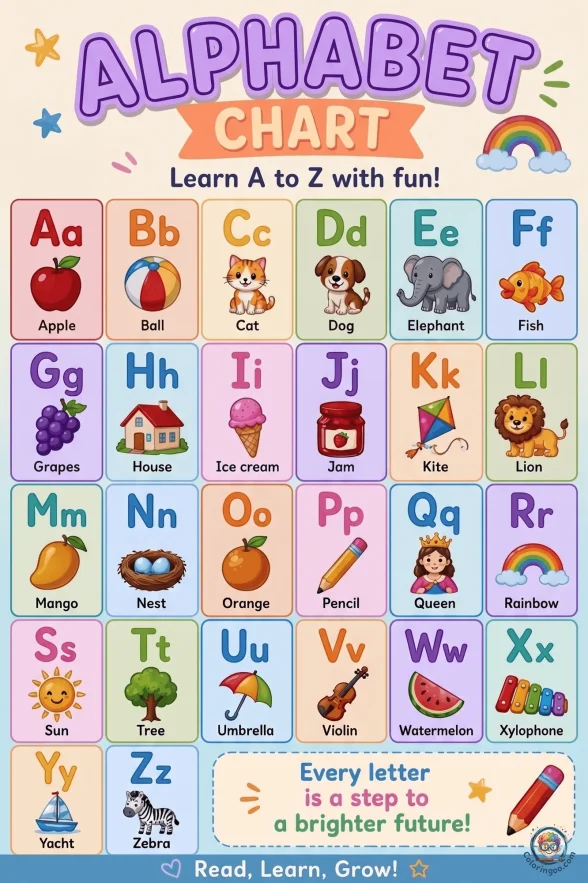 Alphabet Chart Pdf Worksheet