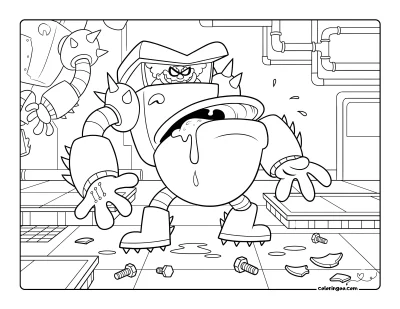 Captain Underpants Turbo Toilet Coloring Page