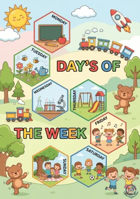 Days Of The Week Printables Poster