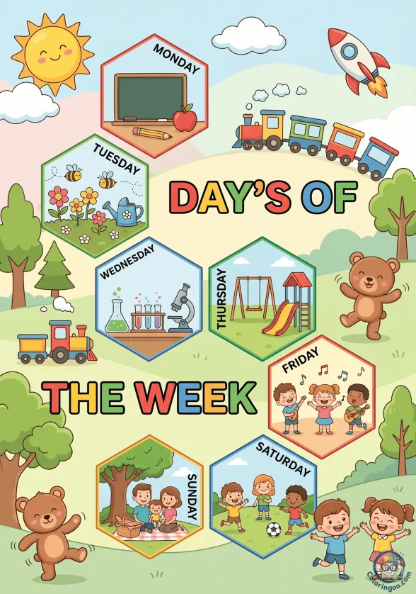 Days Of The Week Printables Poster