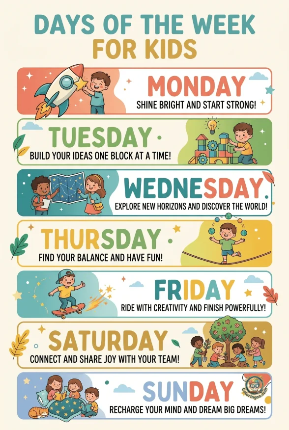 Days of the Week Classroom Poster