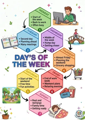 Days of the Week Educational Worksheet