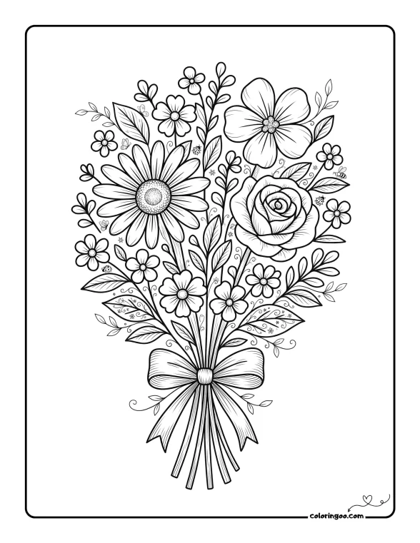 For My Mom Coloring Page