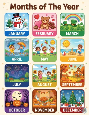 Free Months of the Year Pdf Worksheet