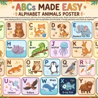 Free Printable Alphabet Animals Poster 32 Free Printable Alphabet Animals Poster