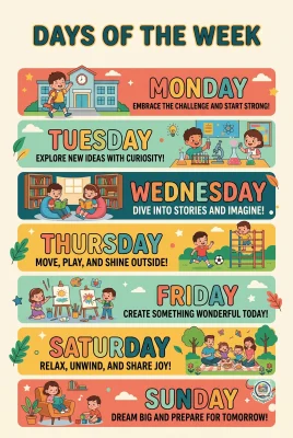 Free Printable Days of the Week Poster