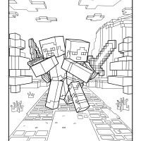 Minecraft Free Printable Coloring Pages