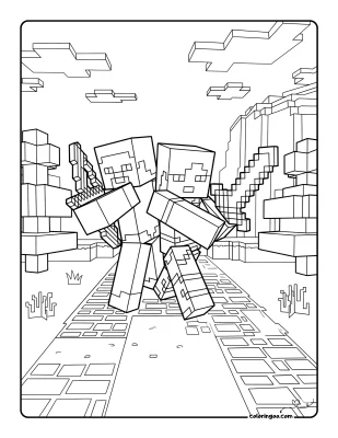 Minecraft Free Printable Coloring Pages