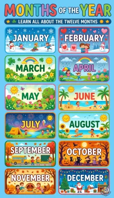 Months of the Year Pdf Worksheet