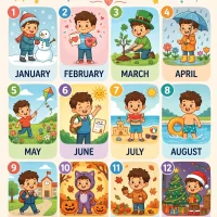 Months of the Year Printable Workskeet 41 Months of the Year Printable Workskeet