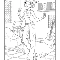 Musa Winx Coloring Sheet