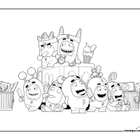 Oddbods Coloring Sheet