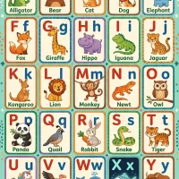 Printable Alphabet Animals Poster 33 Printable Alphabet Animals Poster