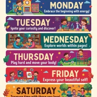 Printable Days of the Week for Kids Poster 24 Printable Days of the Week for Kids Poster