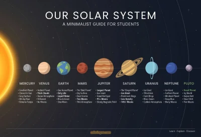 Printable Our Solar System Poster