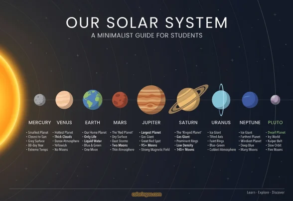 Printable Our Solar System Poster