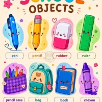 School Objects Vocabulary Worksheet 7 School Objects Vocabulary Worksheet
