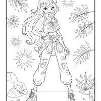 Stella Indie Core Season 1 Coloring Page