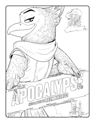 The Bad Guys 2 Apocalypse Coloring Page