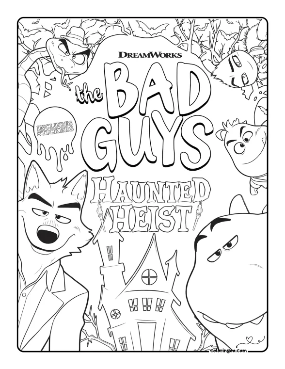 The Bad Guys Pdf Coloring Activities