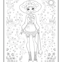 Winx Stormy Kawaii Coloring Page
